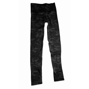 Spanx Medium Black Camouflage Leggings